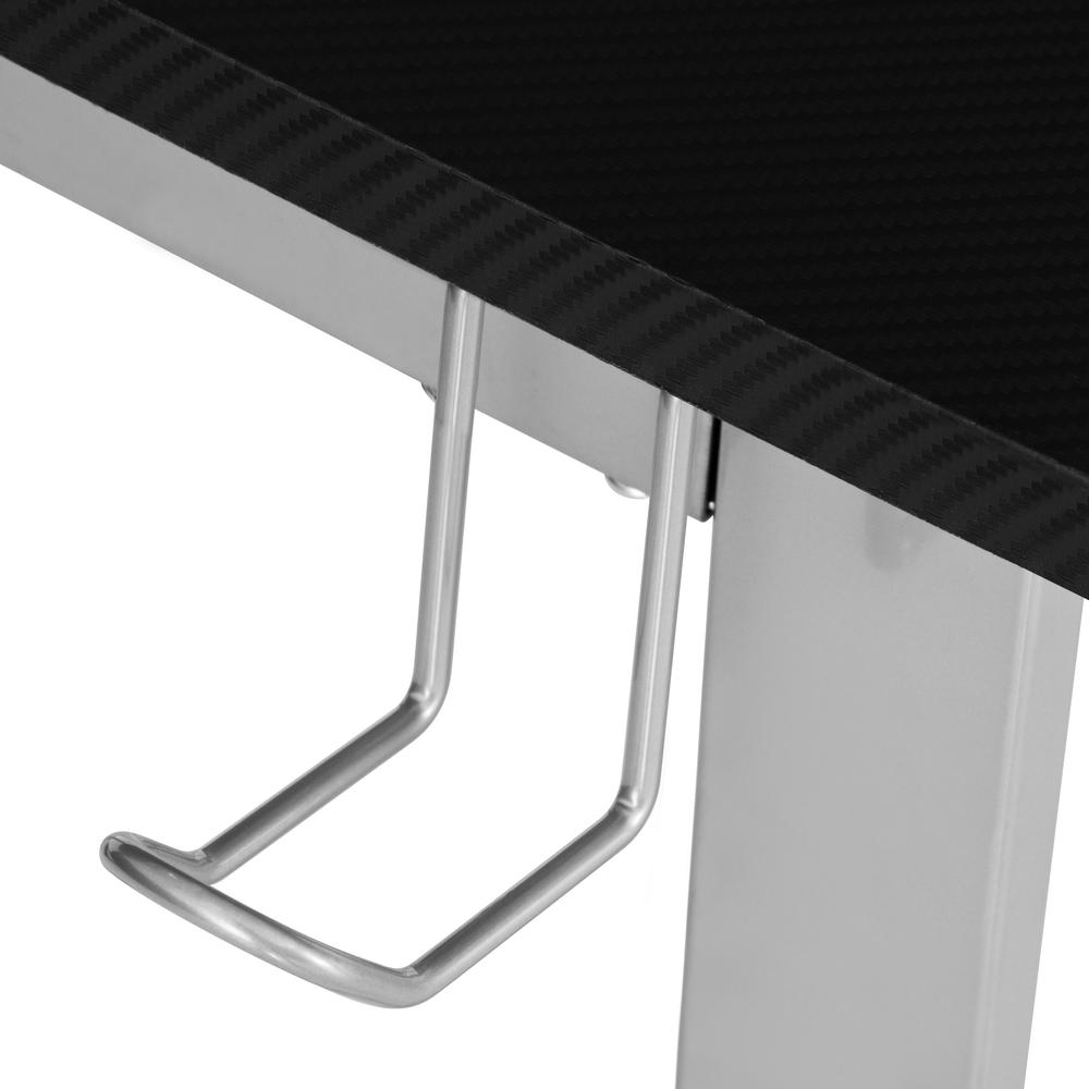 Techni Sport Warrior L-Shaped Gaming Desk, Black. Picture 3