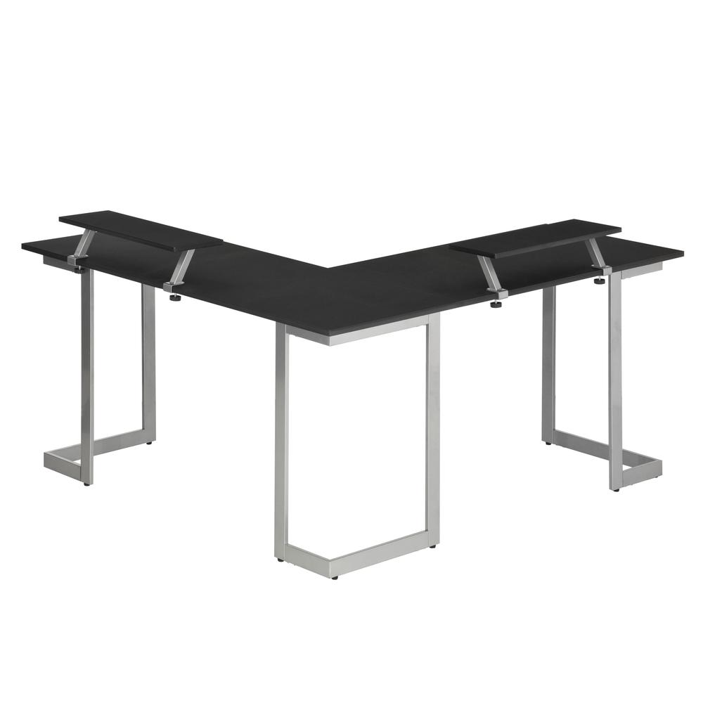 Techni Sport Warrior L-Shaped Gaming Desk, Black. Picture 8