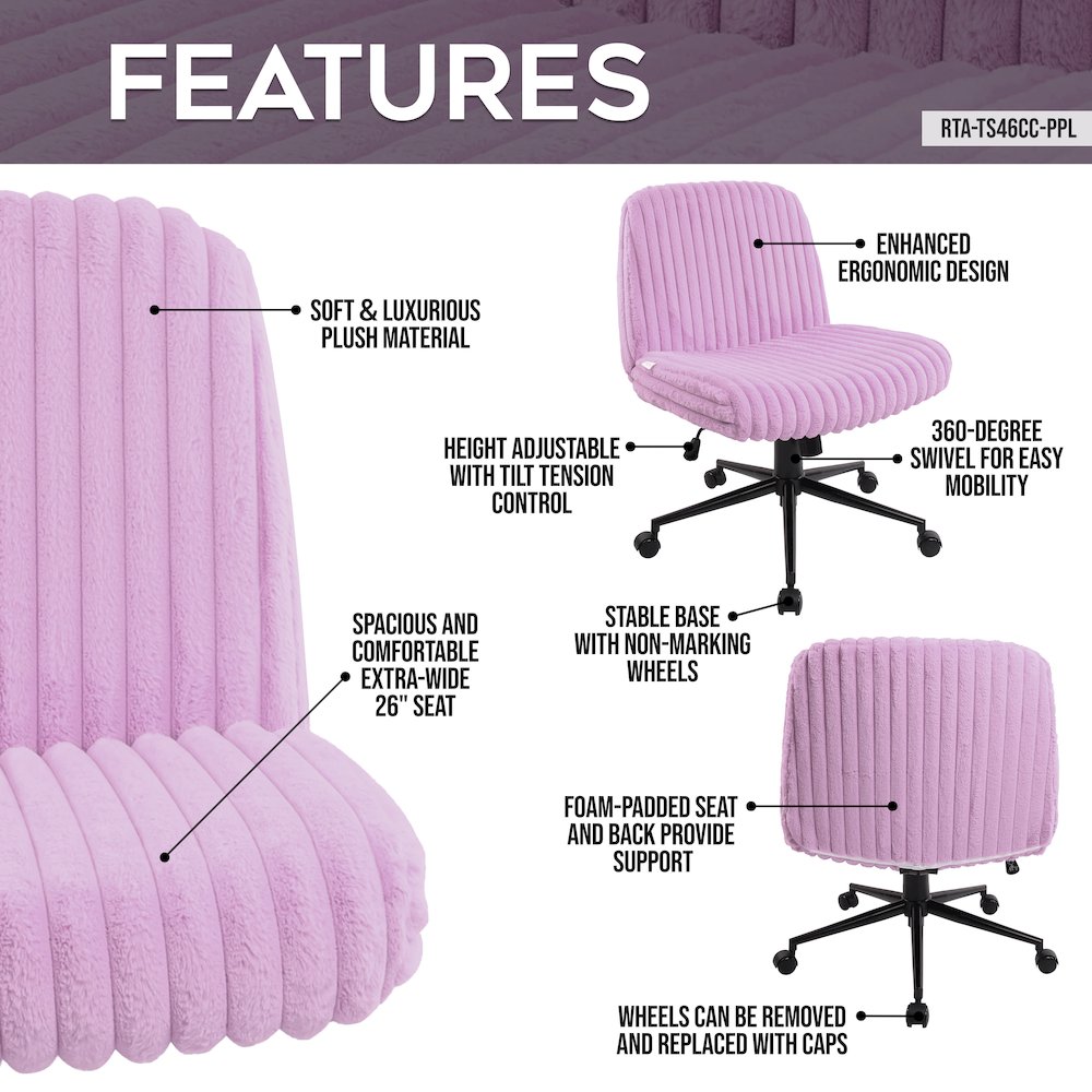 Purple Criss Cross Chair. Picture 6