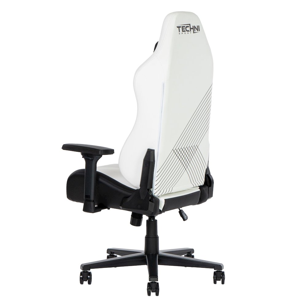 Techni Sport Comfort Edge White Gaming Chair. Picture 4