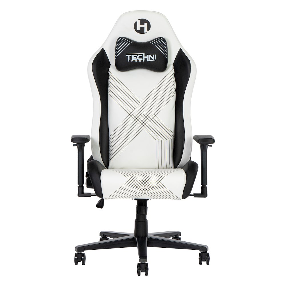 Techni Sport Comfort Edge White Gaming Chair. Picture 8