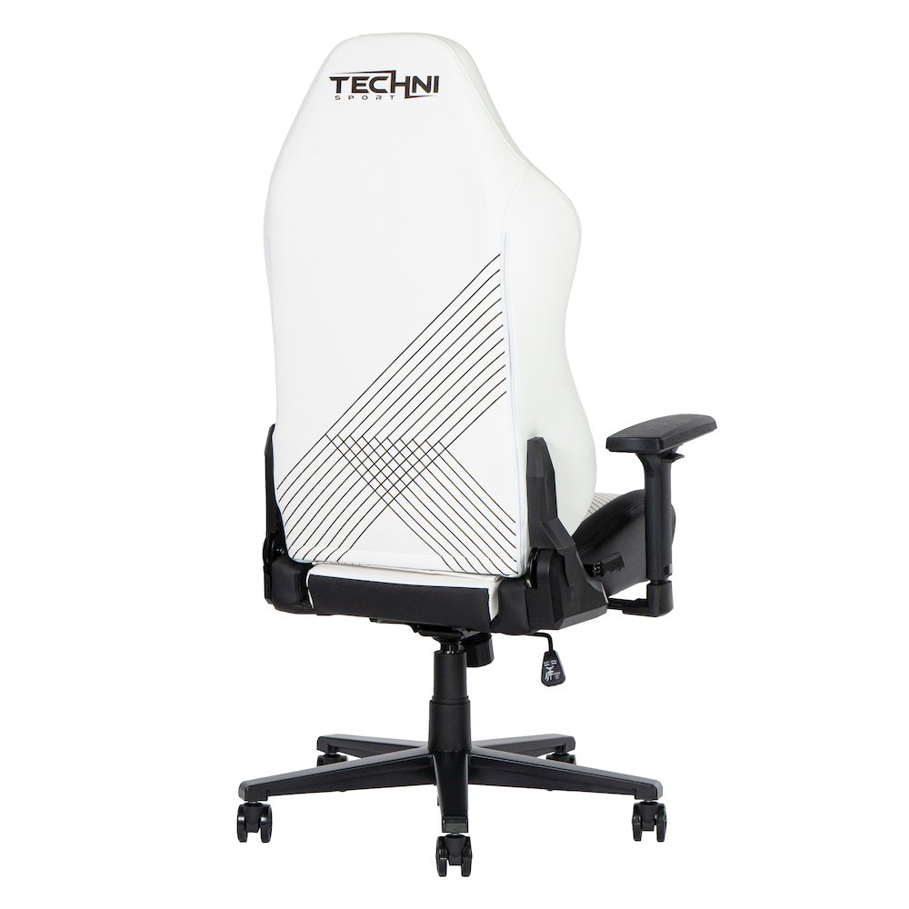 Techni Sport Comfort Edge White Gaming Chair. Picture 15