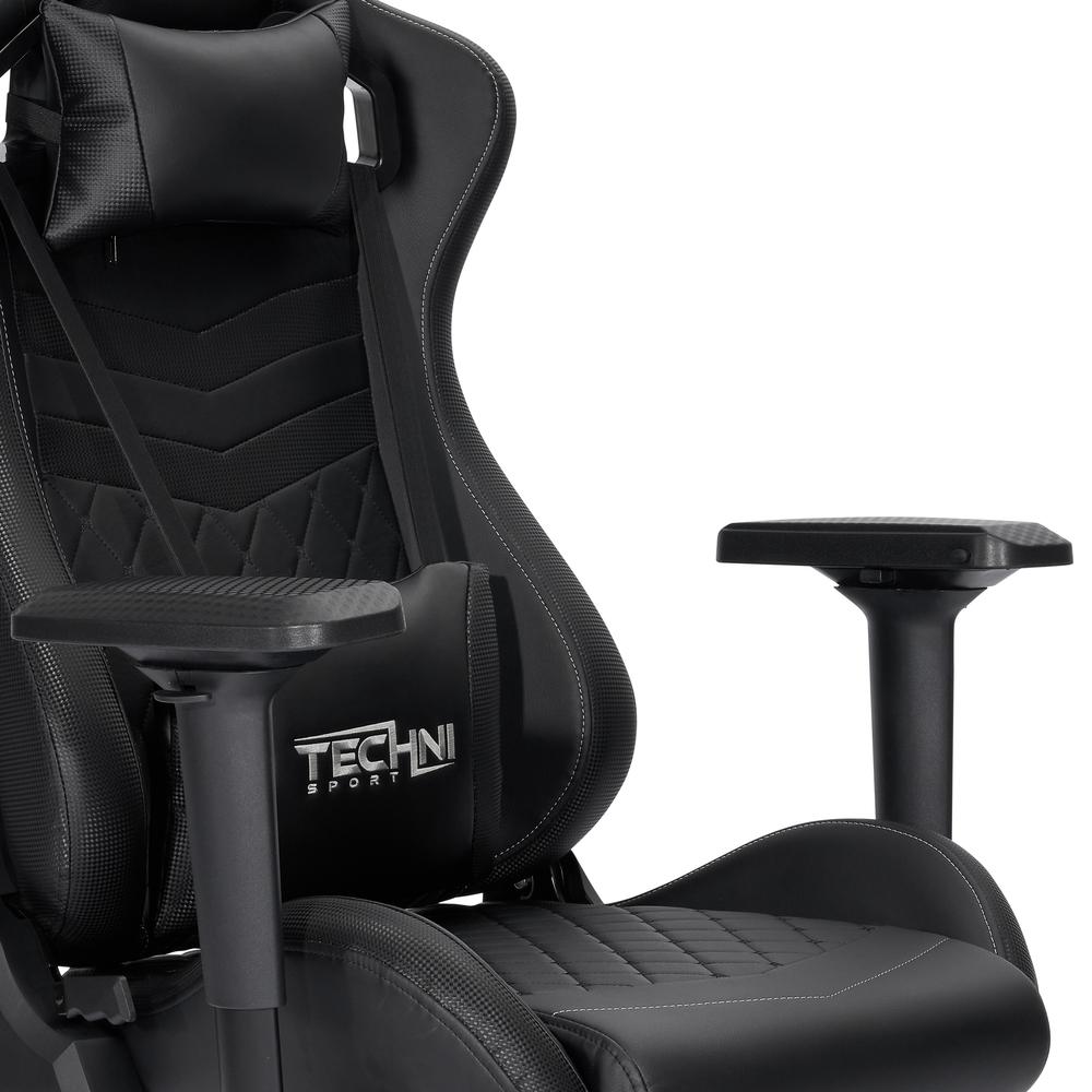 TS-83 Ergonomic High Back Racer Style PC Gaming Chair, Black. Picture 8