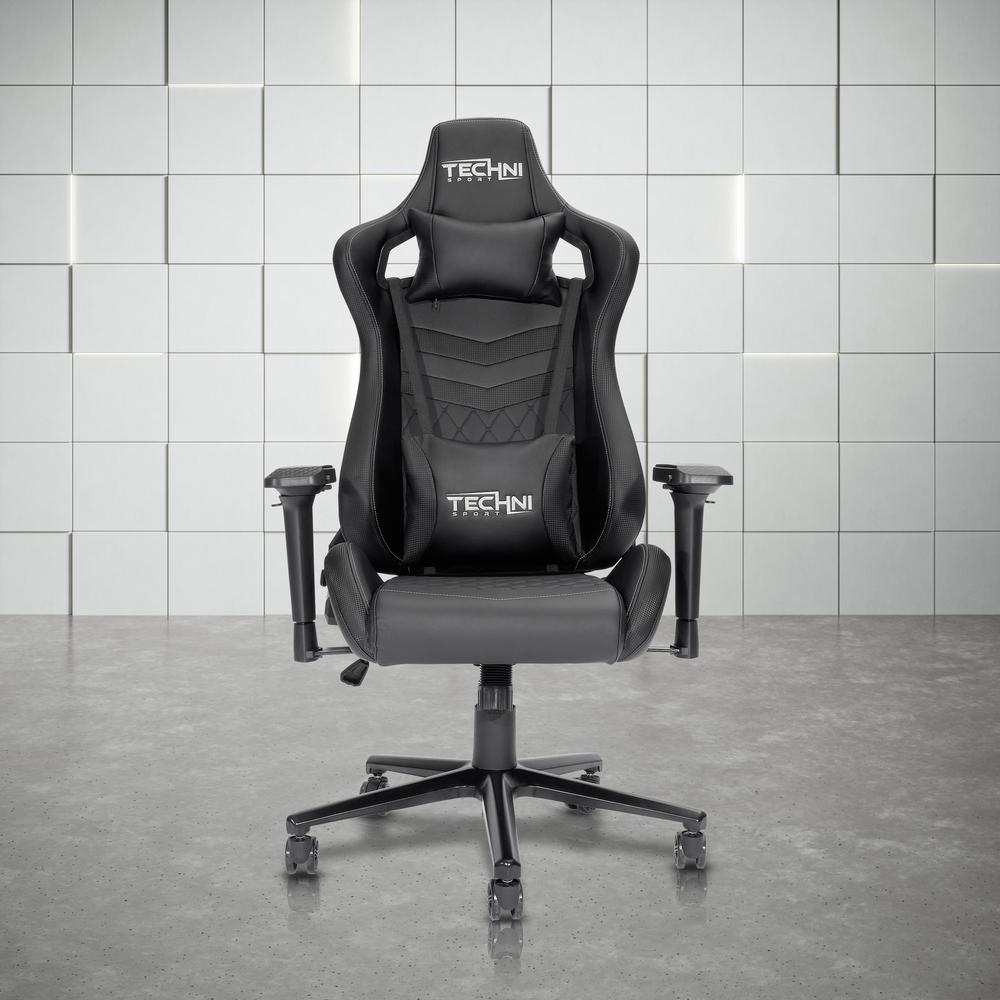 TS-83 Ergonomic High Back Racer Style PC Gaming Chair, Black. Picture 15