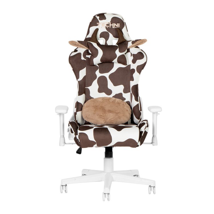 TS85 Brown COW Series Gaming Chair. Picture 2