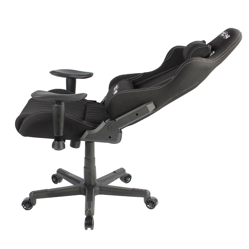 Fabric Ergonomic High Back Racer Style PC Gaming Chair, Black. Picture 2