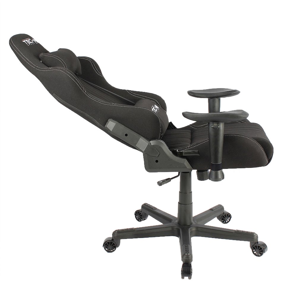 Fabric Ergonomic High Back Racer Style PC Gaming Chair, Black. Picture 15