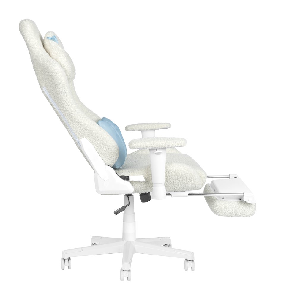 White Bunny Gaming Chair with Footrest. Picture 2