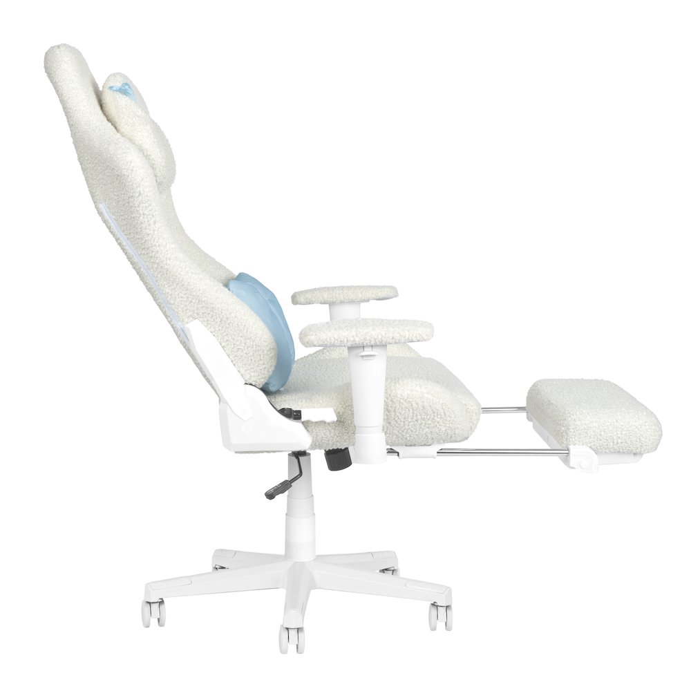 White Bunny Gaming Chair with Footrest. Picture 6