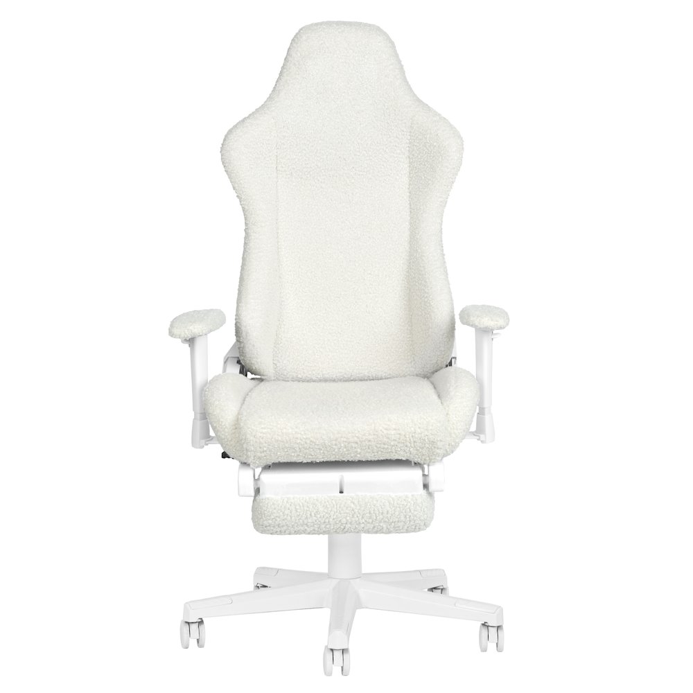 White Bunny Gaming Chair with Footrest. Picture 11