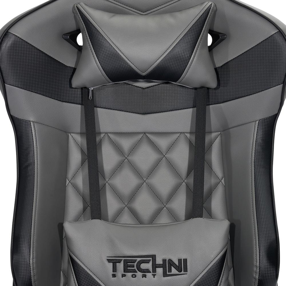XL Ergonomic Gaming Chair, Grey. Picture 7
