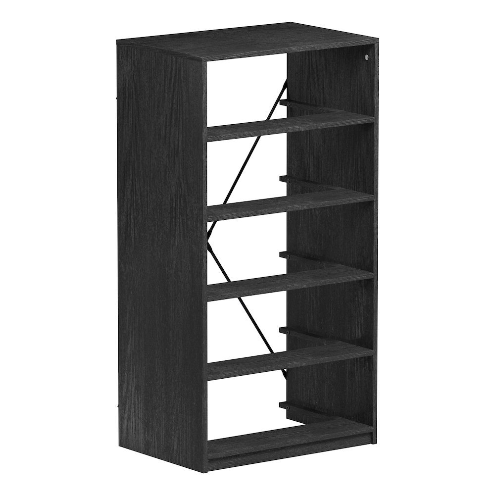 5-Drawer Dresser with Large Fabric Drawers, Black. Picture 9