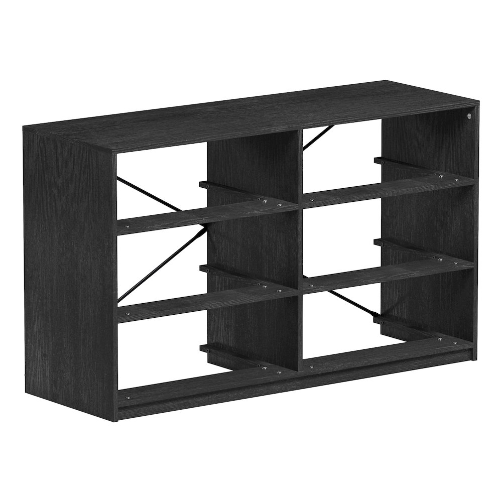 6-Drawer Dresser with Large Fabric Drawers, Black. Picture 9