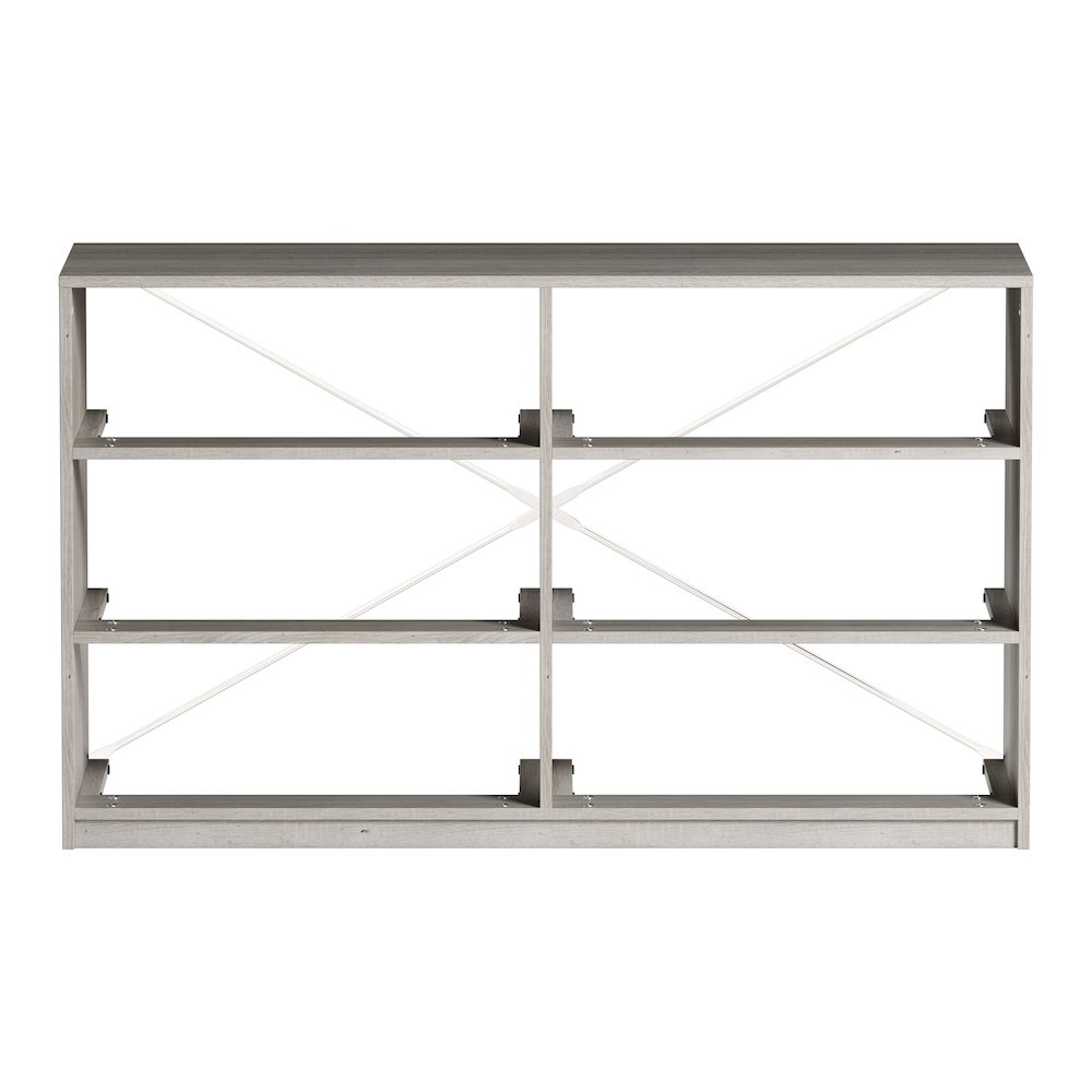 6-Drawer Dresser with Large Fabric Drawers, Grey. Picture 9