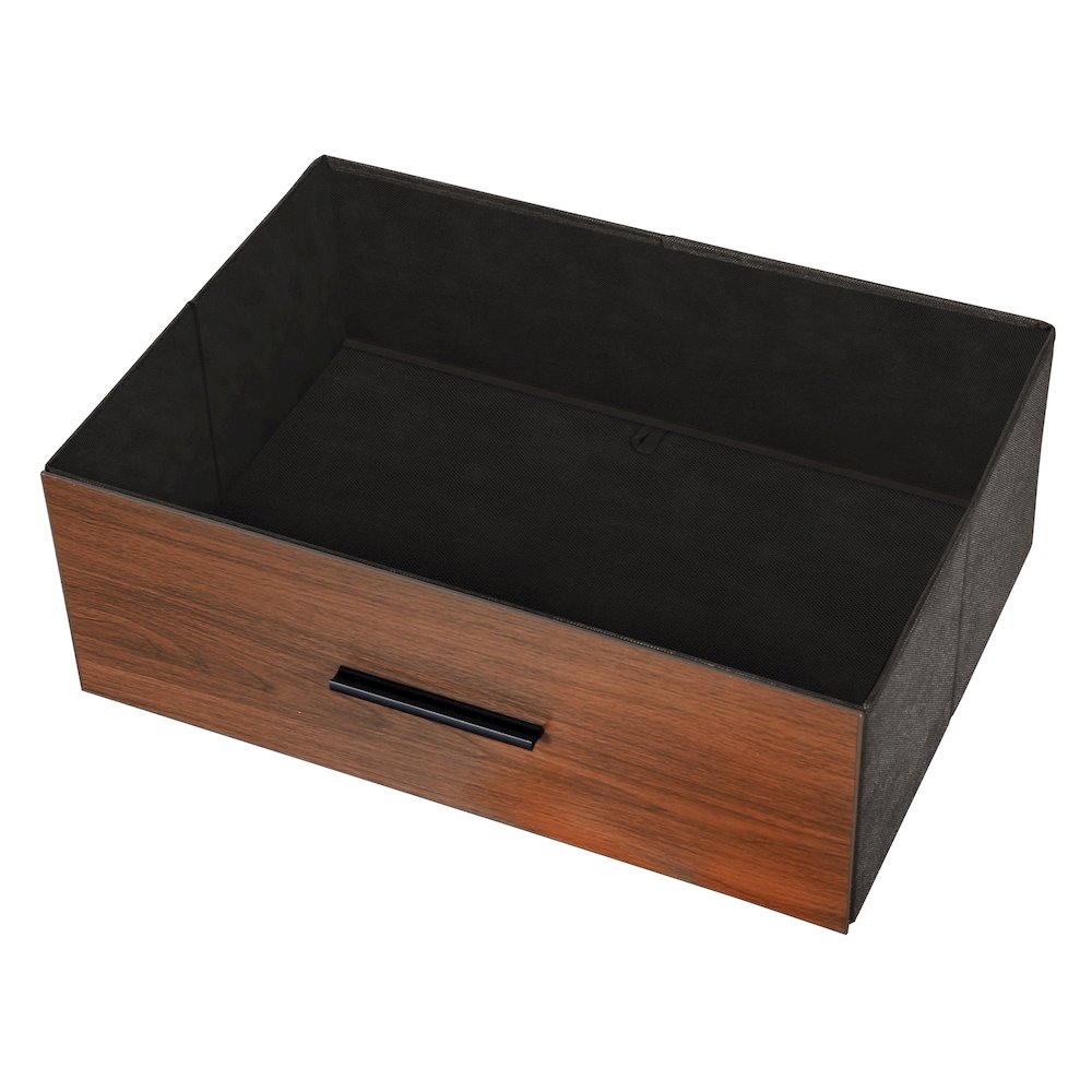 6-Drawer Dresser with Large Fabric Drawers, Walnut. Picture 7