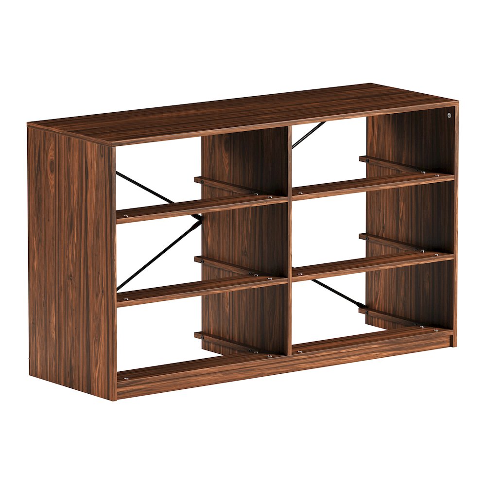 6-Drawer Dresser with Large Fabric Drawers, Walnut. Picture 9