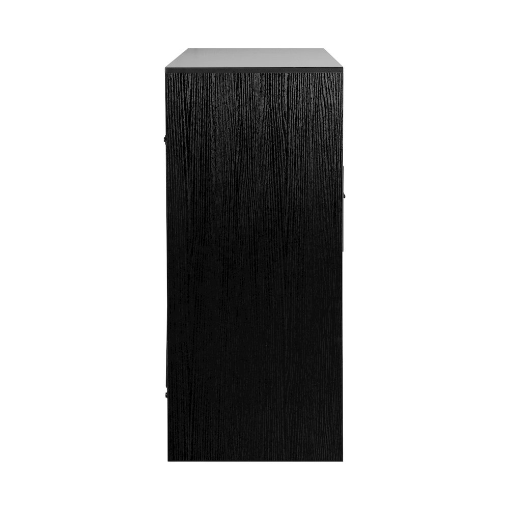 8-Drawer Dresser with Large Fabric Drawers, Black. Picture 6
