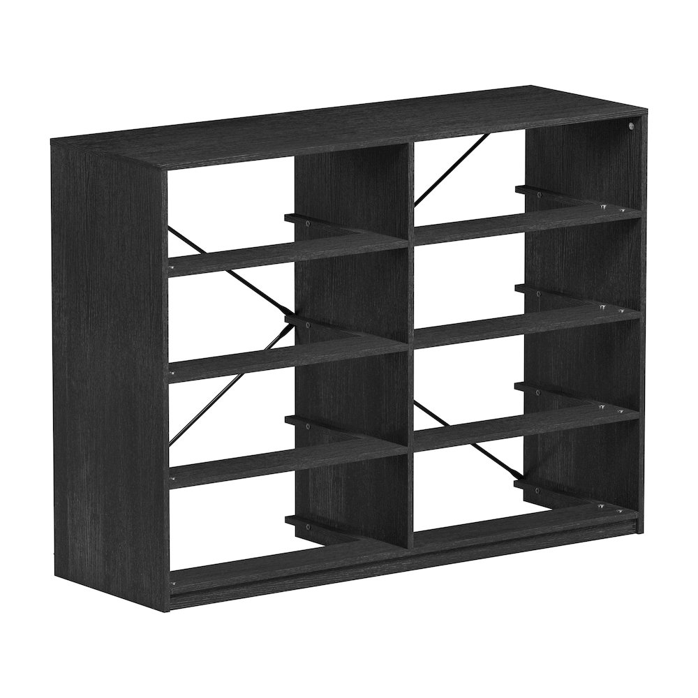 8-Drawer Dresser with Large Fabric Drawers, Black. Picture 9