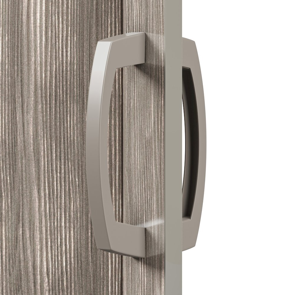 36" W Double Walled Foldable Heavy Duty Accordion Doors, Taupe. Picture 3