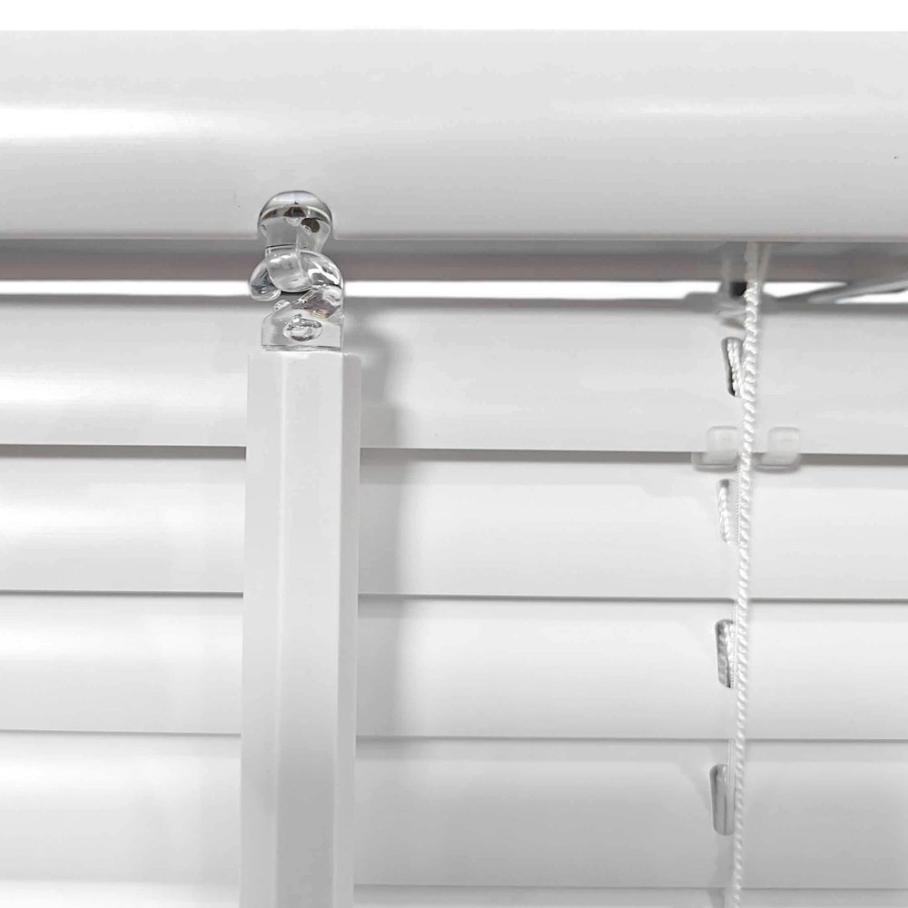 Cordless Mini Blinds, Light Filtering Vinyl Horizontal Window Blinds, 29”Wx60”H. Picture 5