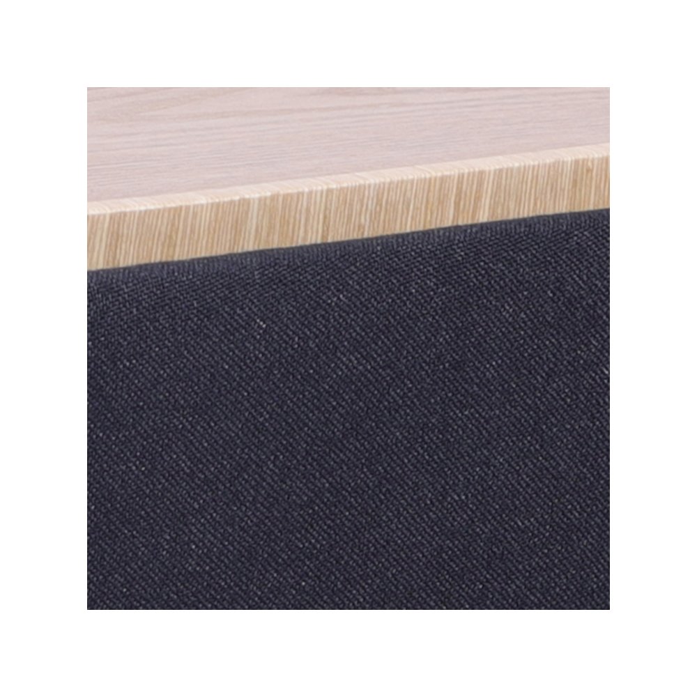 Storage Ottoman with Reversible Wooden Tray Top, Black. Picture 11