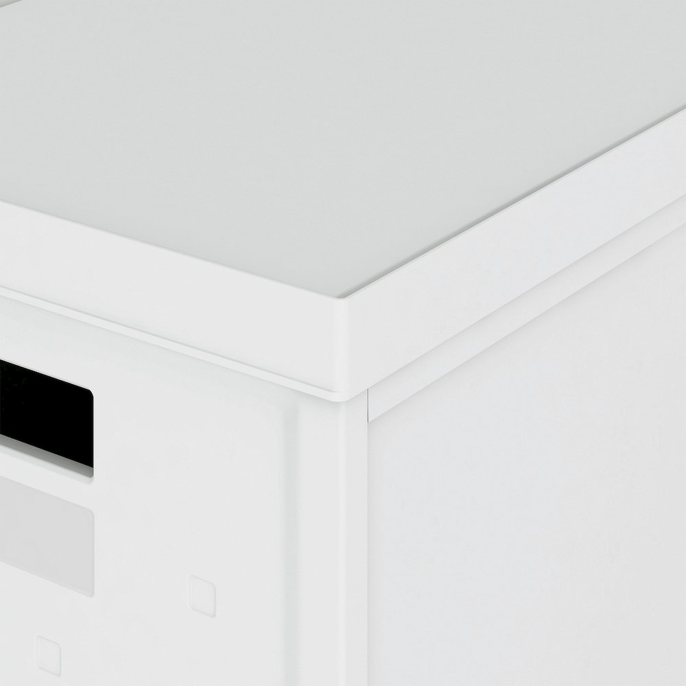 Set of 2 Stackable Rolling File Boxes with Lids and 10 Hanging Files. Picture 9