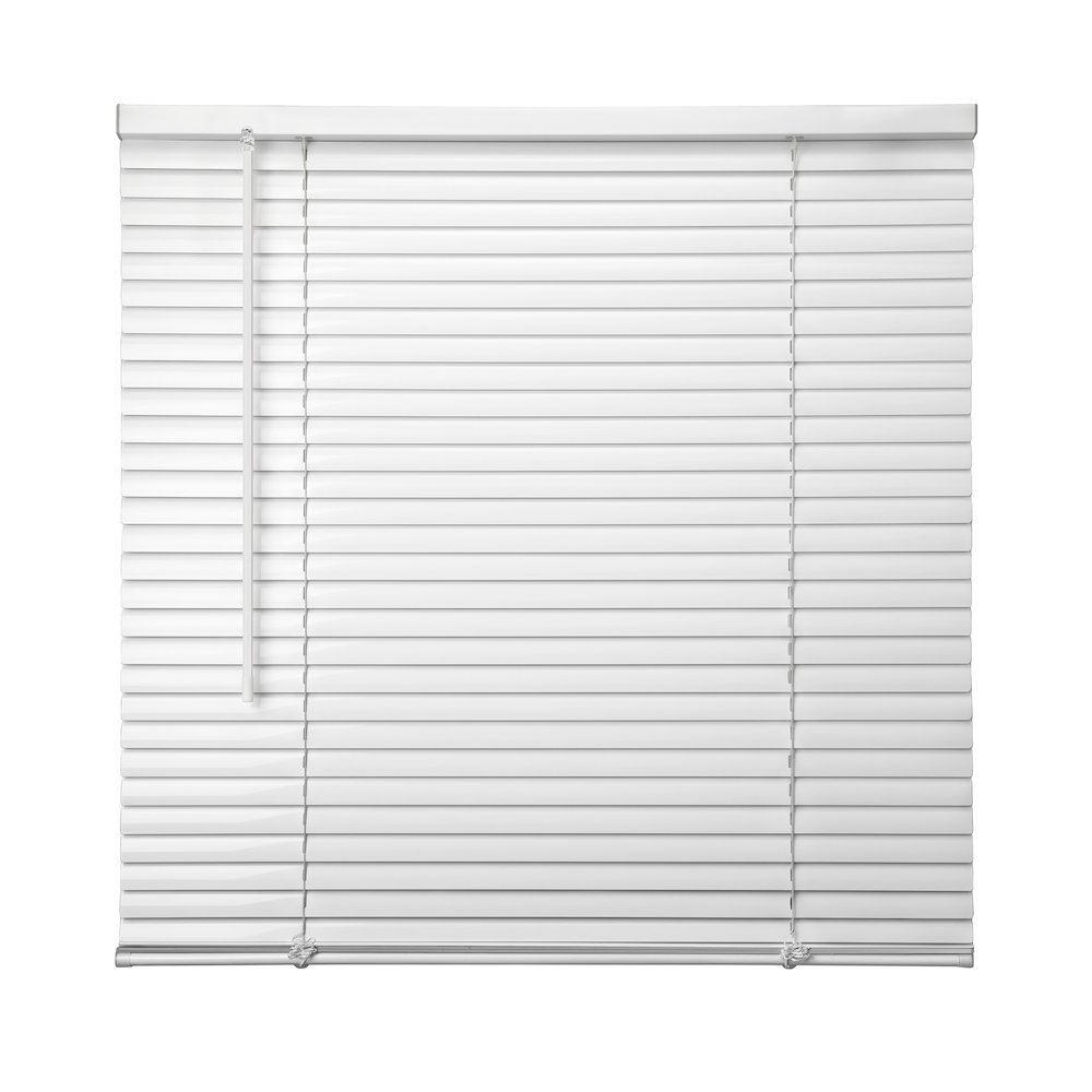 Cordless Mini Blinds, Light Filtering Vinyl Horizontal Window Blinds, 36”Wx48”H. Picture 1