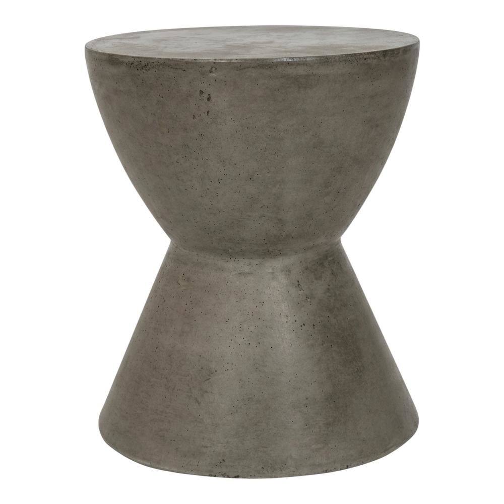 Contemporary Concrete Round Accent Table for Indoor/Outdoor Use. Picture 4