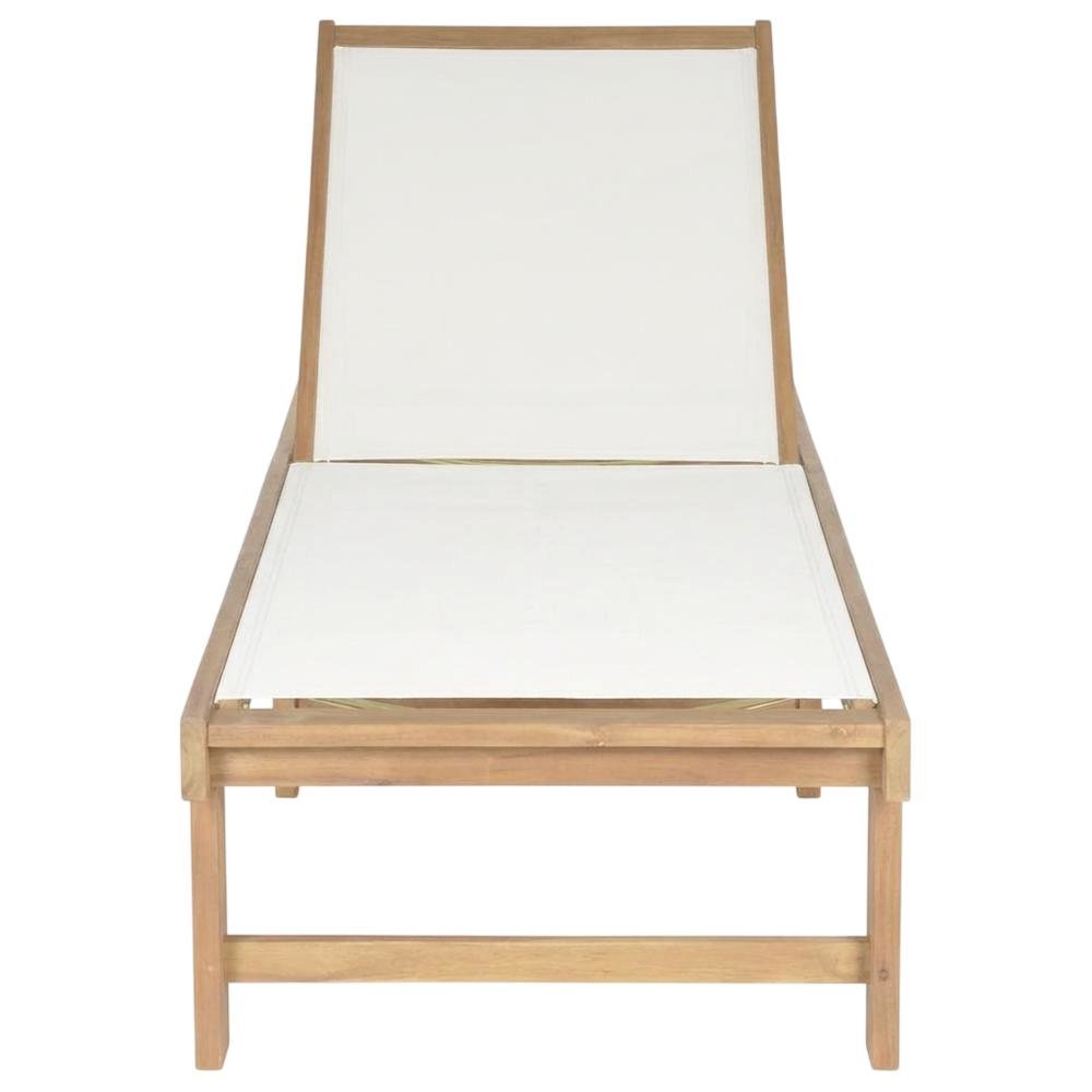 Outdoor Lounge Chair With Textilene Upholstery And Brass Accents. Picture 4