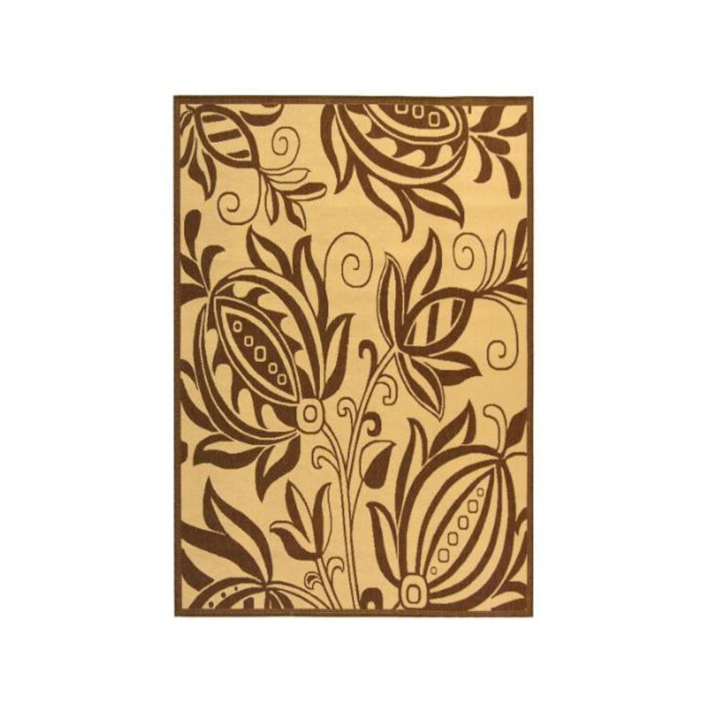 COURTYARD, NATURAL / BROWN, 5'-3" X 5'-3" Round, Area Rug, CY2961-3001-5R. Picture 1