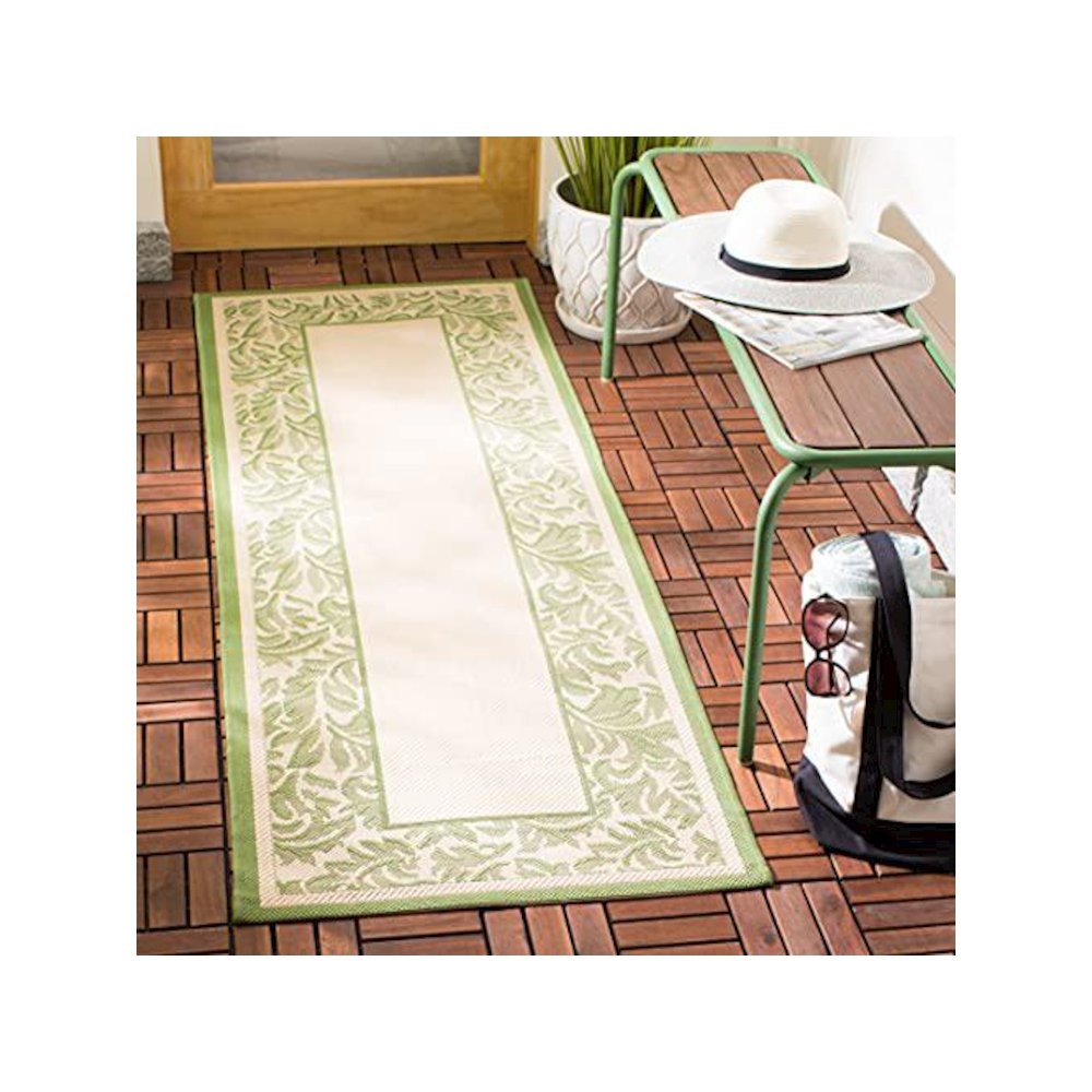 COURTYARD, NATURAL / OLIVE, 2'-3" X 6'-7", Area Rug, CY2666-1E01-27. Picture 1