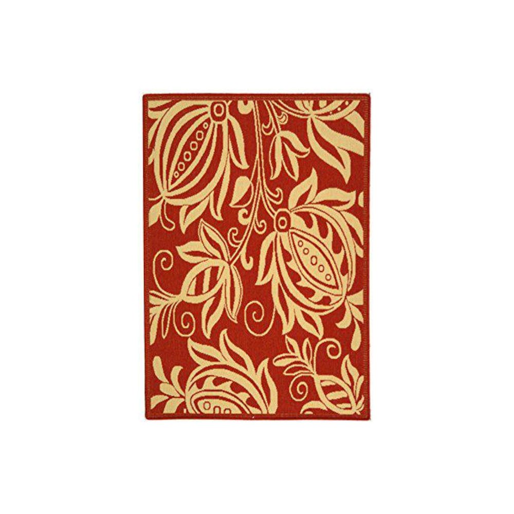 COURTYARD, RED / NATURAL, 2'-3" X 14', Area Rug, CY2961-3707-214. Picture 1