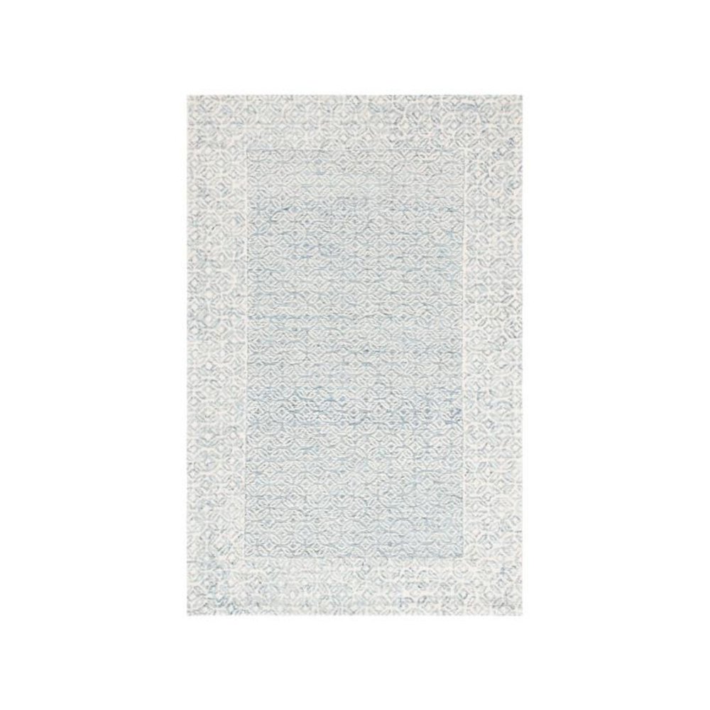 Abstract, BLUE / IVORY, 4' X 6', Area Rug, ABT342N-4. Picture 1