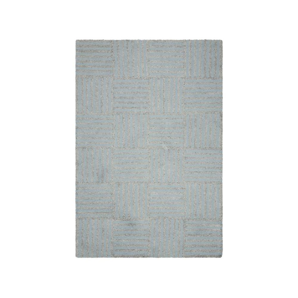 Abstract, BLUE / GREY, 4' X 6', Area Rug, ABT602M-4. Picture 1