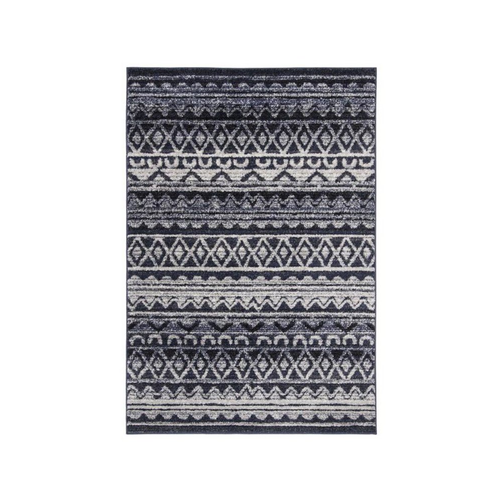 Adirondack, IVORY / NAVY, 4' X 6', Area Rug, ADR119M-4. Picture 1