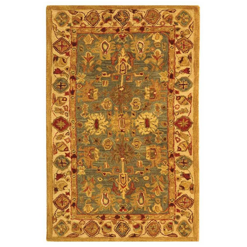 ANATOLIA, BLUE / IVORY, 4' X 6', Area Rug, AN547A-4. Picture 1