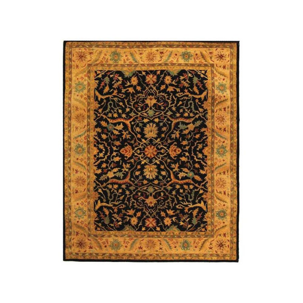 ANTIQUITY, BLACK, 7'-6" X 9'-6", Area Rug, AT14B-8. Picture 1