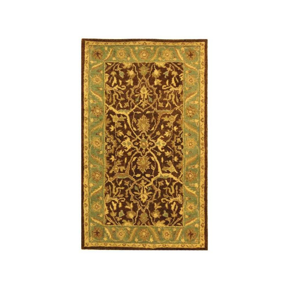 ANTIQUITY, BROWN / GREEN, 4' X 6', Area Rug, AT14F-4. Picture 1