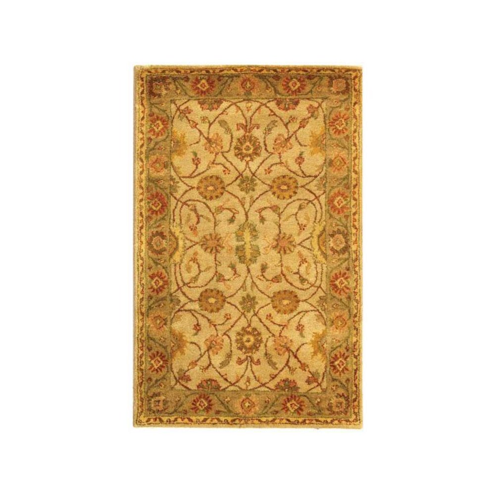 ANTIQUITY, IVORY / LIGHT GREEN, 4' X 6', Area Rug. Picture 1