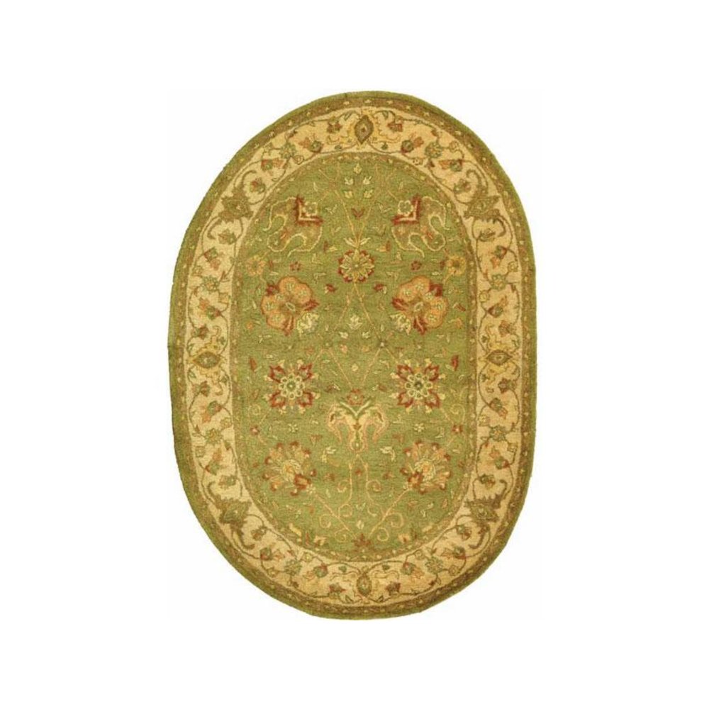 ANTIQUITY, SAGE, 7'-6" X 9'-6" Oval, Area Rug. Picture 1