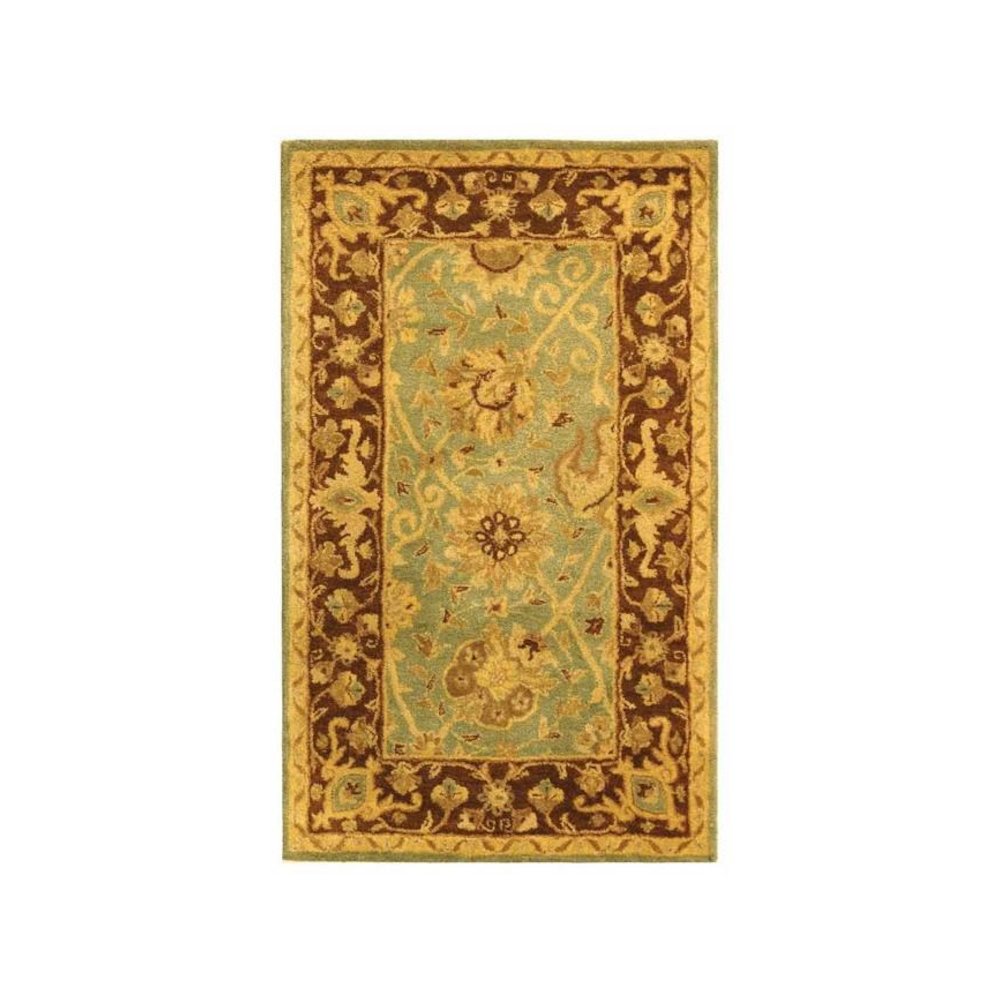ANTIQUITY, GREEN / BROWN, 4' X 6', Area Rug. Picture 1
