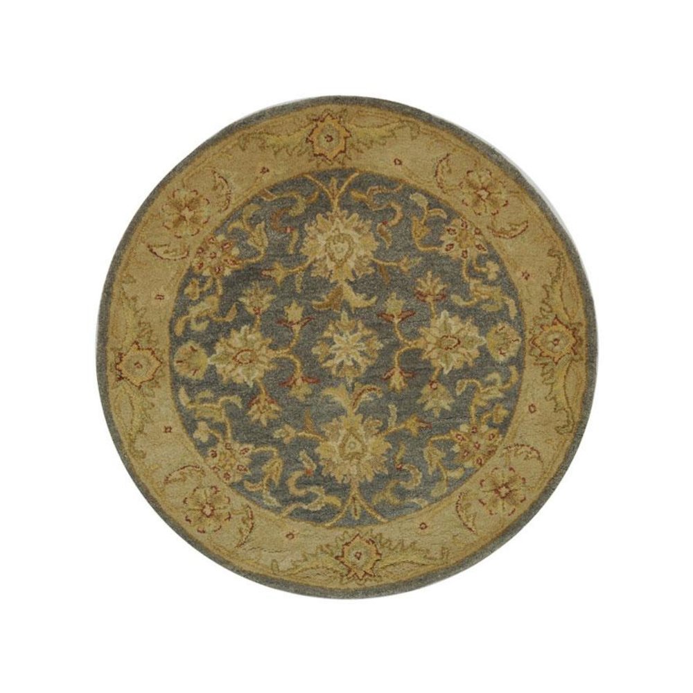 ANTIQUITY, BLUE / BEIGE, 6' X 6' Round, Area Rug, AT312A-6R. Picture 1