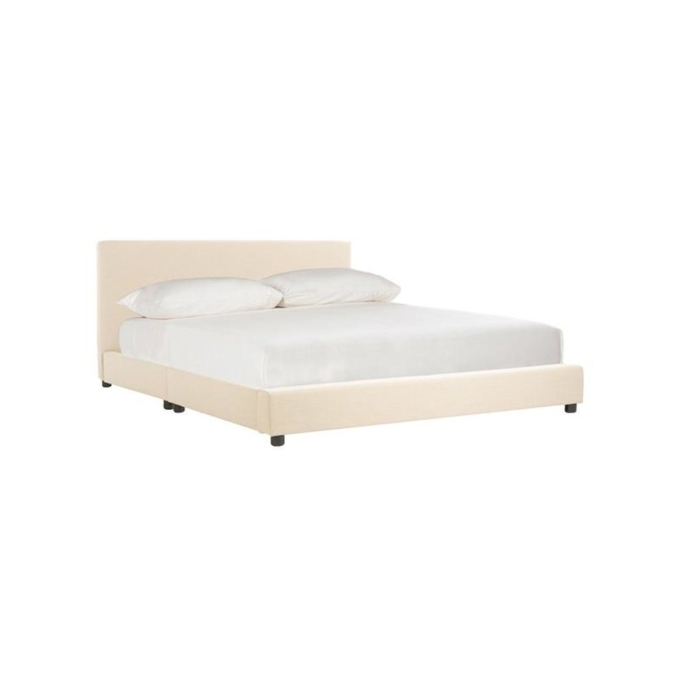 Carter Bed, Queen, Beige. Picture 1
