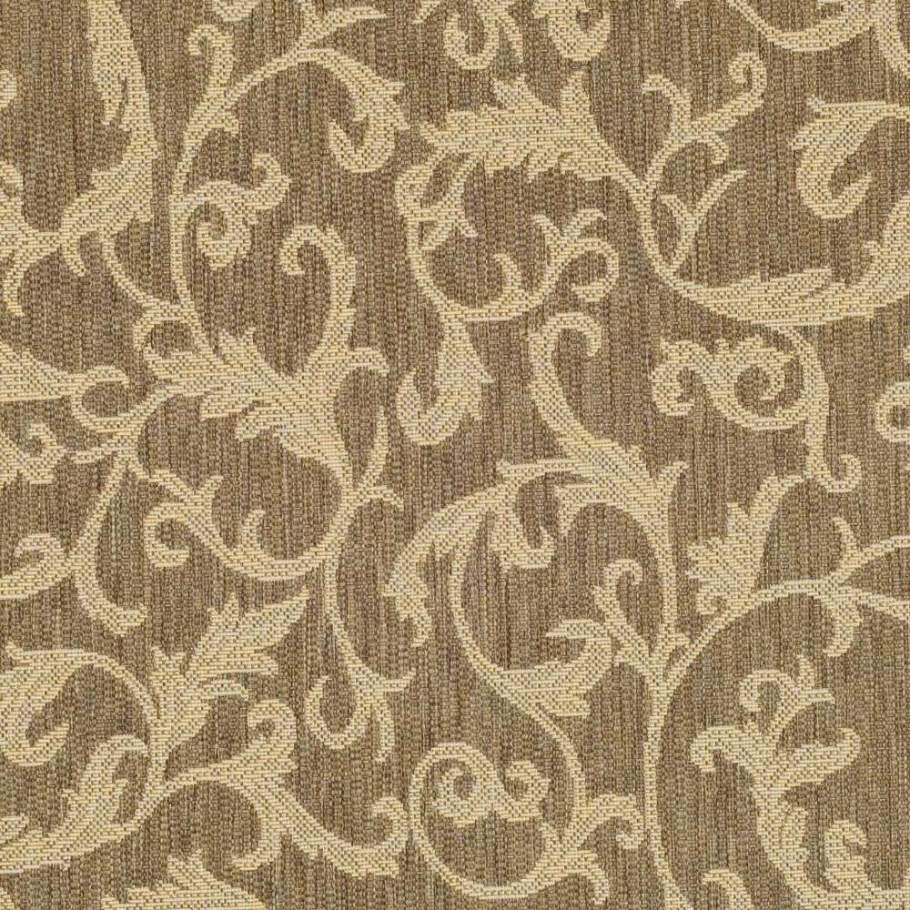 COURTYARD, BROWN / NATURAL, 5'-3" X 5'-3" Round, Area Rug, CY2653-3009-5R. Picture 3