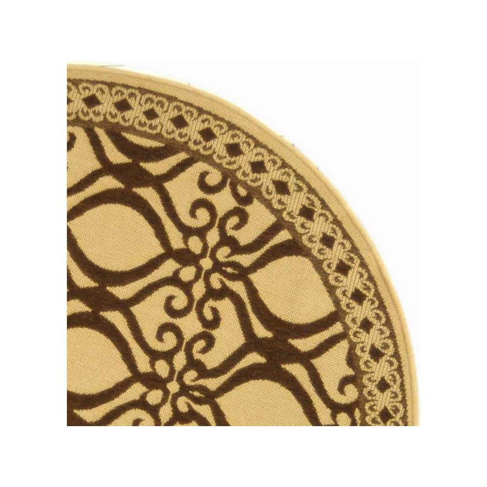COURTYARD, NATURAL / BROWN, 5'-3" X 5'-3" Round, Area Rug, CY3040-3001-5R. Picture 2
