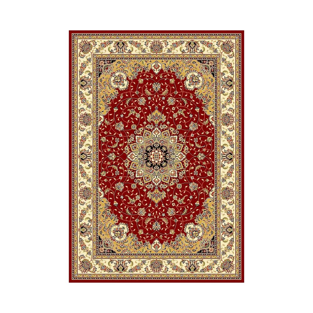 LYNDHURST, RED / IVORY, 5'-3" X 7'-6", Area Rug, LNH329C-5. Picture 1