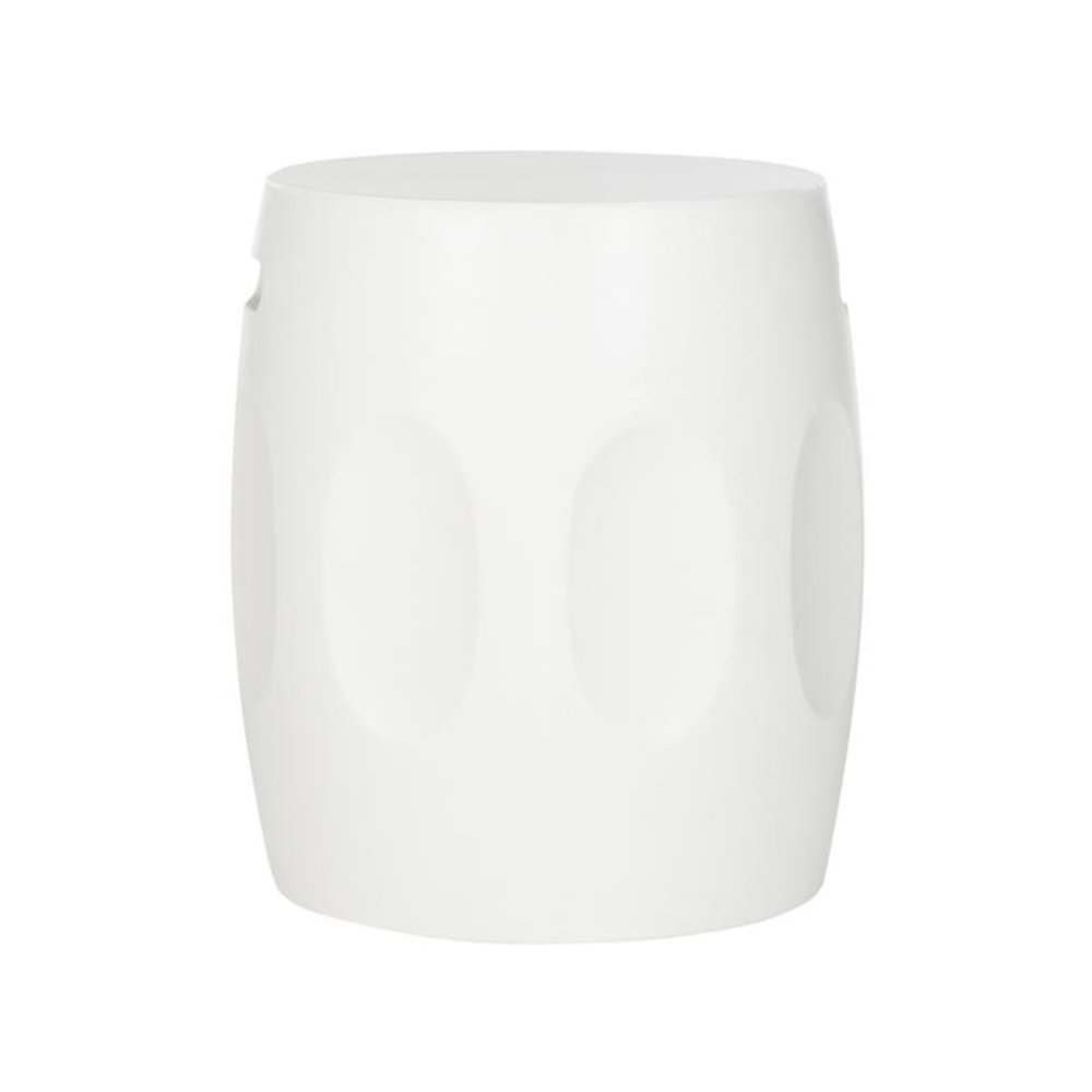 Vesta Indoor/Outdoor Modern Concrete Round 15.3-Inch Dia Accent Table. Picture 1