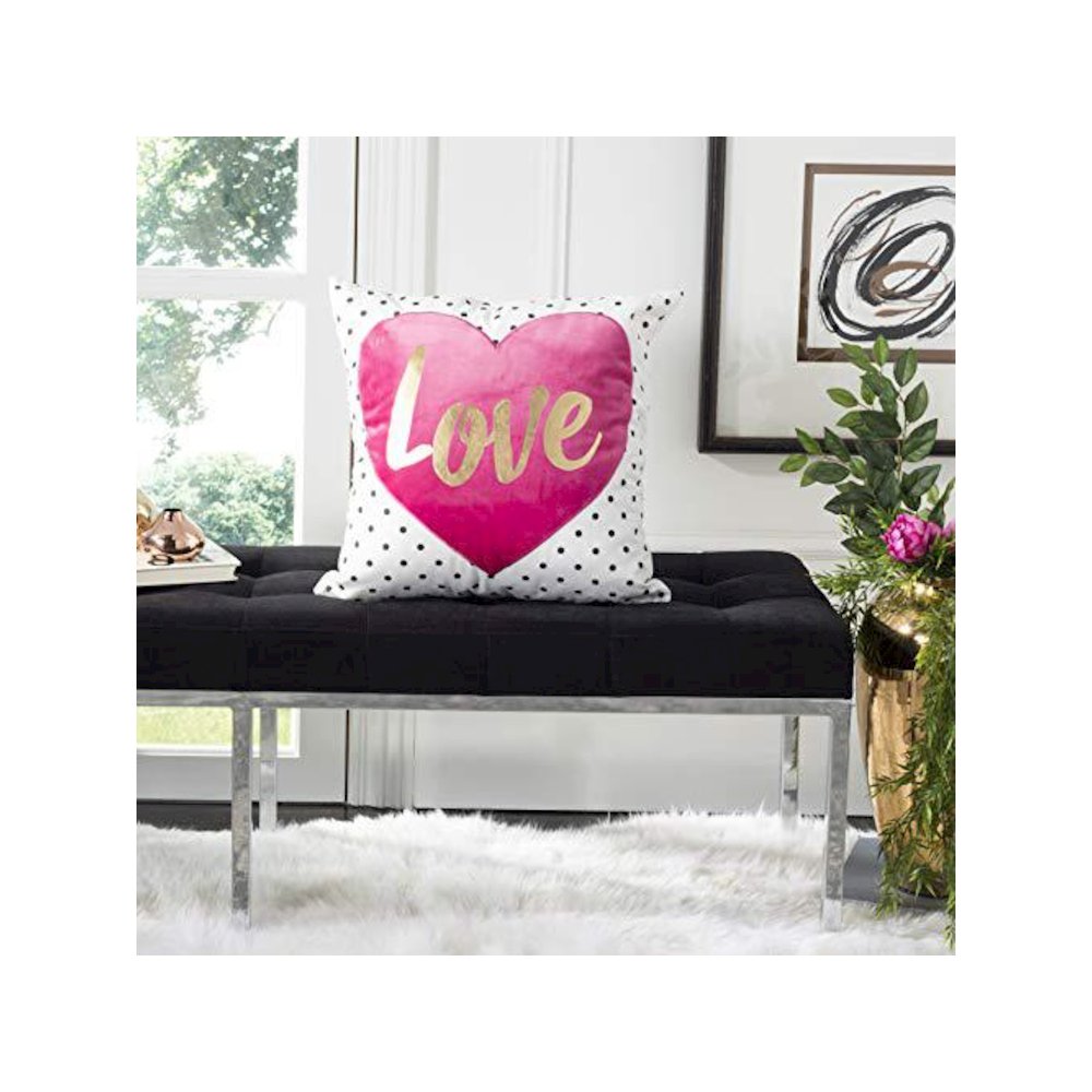 Pure Love Pillow, White/Pink. Picture 1