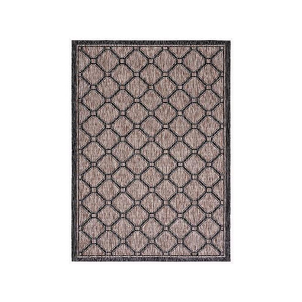 COURTYARD, NATURAL / BLACK, 2' X 3'-7", Area Rug, CY8471-37312-2. Picture 1