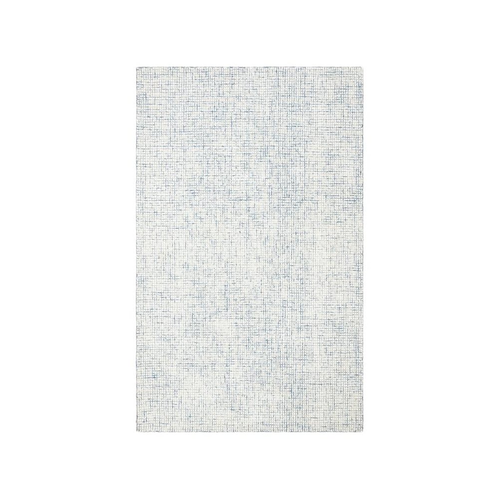 Abstract, IVORY / BLUE, 5' X 8', Area Rug, ABT470M-5. Picture 1